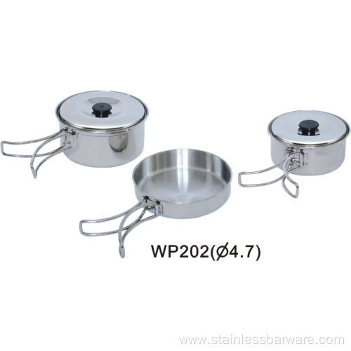 Camping Pots And Pans With Removable Handles